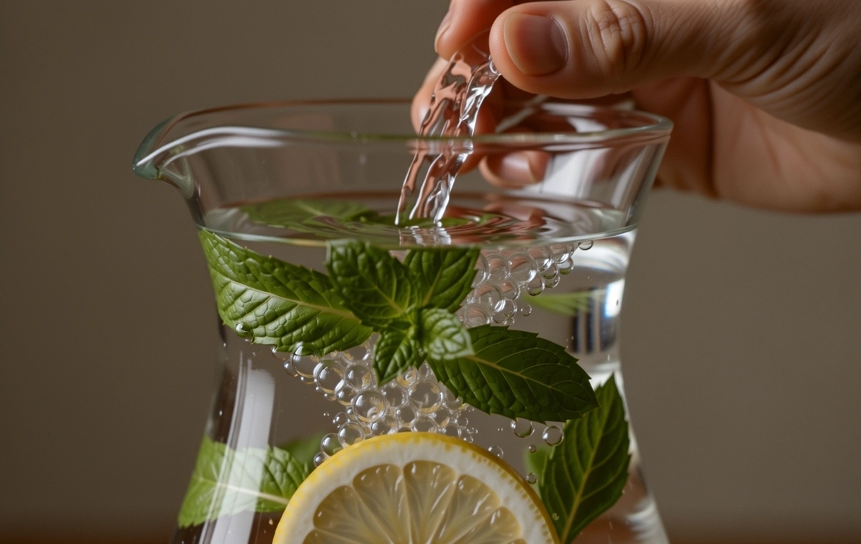 Morgendliche Hydratation